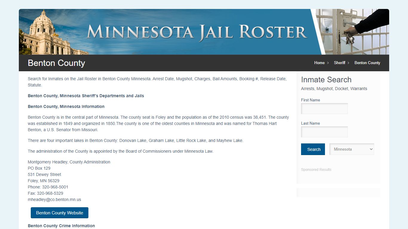 Benton County | Jail Roster Search
