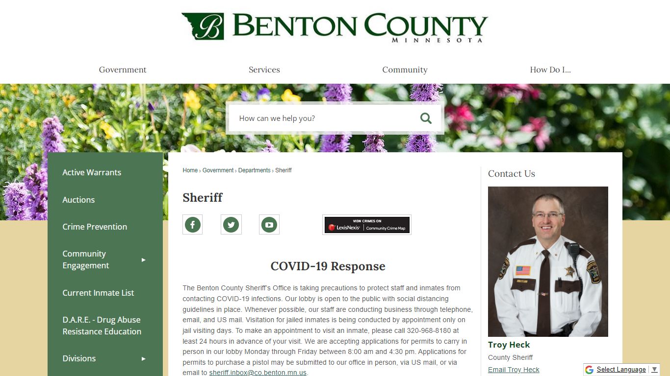 Sheriff | Benton County, MN